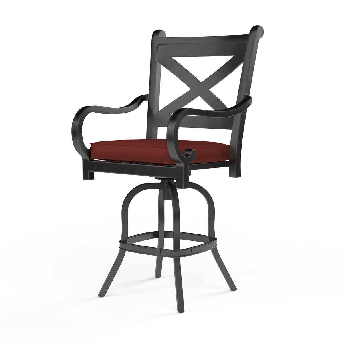 Sunset West Monterey Aluminum Barstool with Cushion