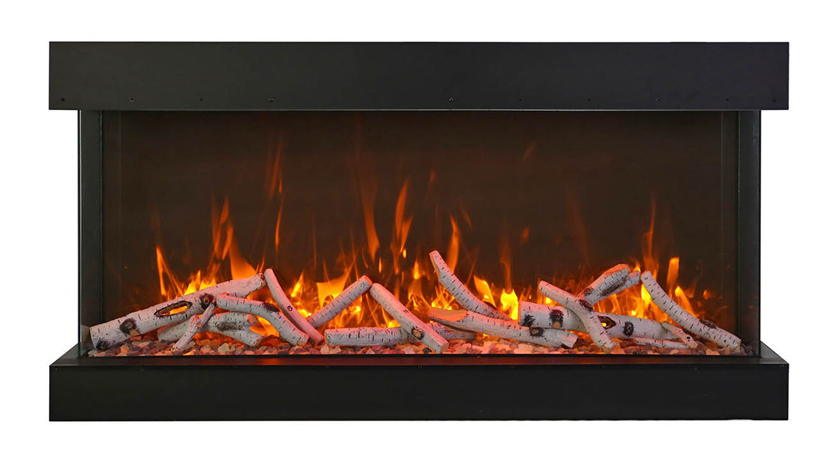Amantii 40" Unit - 14 1/4" In Depth 3 Sided Glass Fireplace