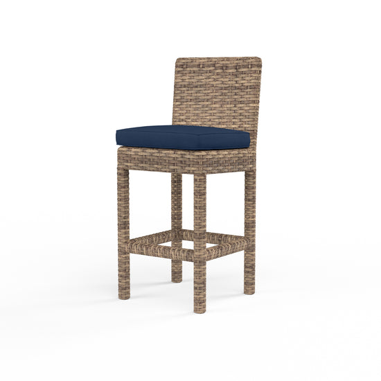 Sunset West Havana Counter Stool in Canvas with Self Welt