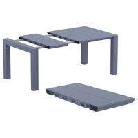 Compamia Air XL Extension Dining Set 5 Piece Black/Dark Gray/Taupe/White