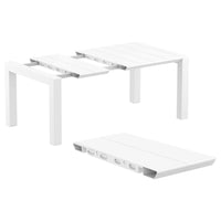 Compamia Air XL Extension Dining Set 5 Piece Black/Dark Gray/Taupe/White