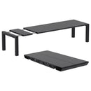 Compamia Air Extension Dining Set 11 Piece in Black/Taupe/Dove Gray/White