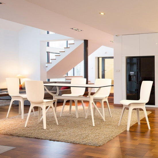 Compamia Mio PP Modern 7-Piece Dining Set with 55-inch Air Table