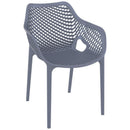 Compamia Air XL Patio Dining Set with 2 Arm Chairs Dark Gray