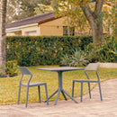 Compamia Snow Patio Dining Set with 2 Chairs Dark Gray