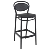 Compamia Sky Marcel Square Bar Set with 2 Barstools in Black/Dark Gray/Taupe/White/Olive Green