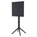 Compamia Sky Marcel Square Bar Set with 2 Barstools in Black/Dark Gray/Taupe/White/Olive Green
