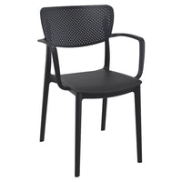 Compamia Loft Bistro Set 3 Piece with 27 inch Table Top in Black/Dark Gray/Taupe/Olive Green/White