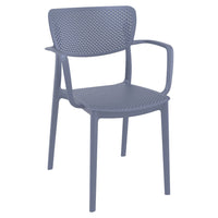 Compamia Loft Bistro Set 3 Piece with 27 inch Table Top in Black/Dark Gray/Taupe/Olive Green/White