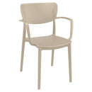 Compamia Loft Bistro Set 3 Piece with 27 inch Table Top in Black/Dark Gray/Taupe/Olive Green/White
