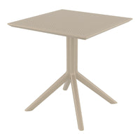 Compamia Loft Bistro Set 3 Piece with 27 inch Table Top in Black/Dark Gray/Taupe/Olive Green/White