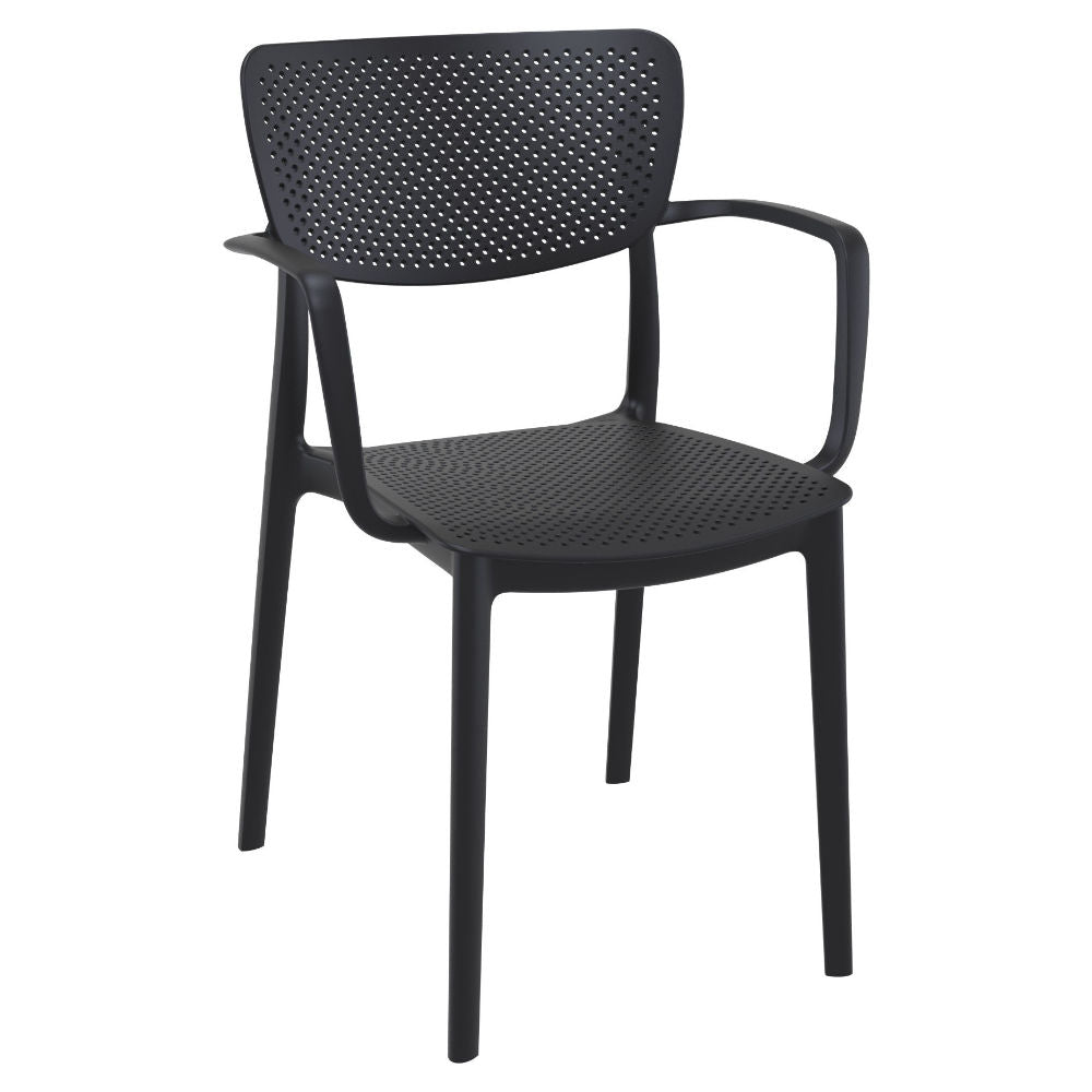 Compamia Loft Bistro Set 3 Piece with 24 inch Table Top in Black/Dark Gray/Taupe/Olive Green/White