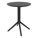 Compamia Loft Bistro Set 3 Piece with 24 inch Table Top in Black/Dark Gray/Taupe/Olive Green/White
