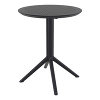 Compamia Loft Bistro Set 3 Piece with 24 inch Table Top in Black/Dark Gray/Taupe/Olive Green/White
