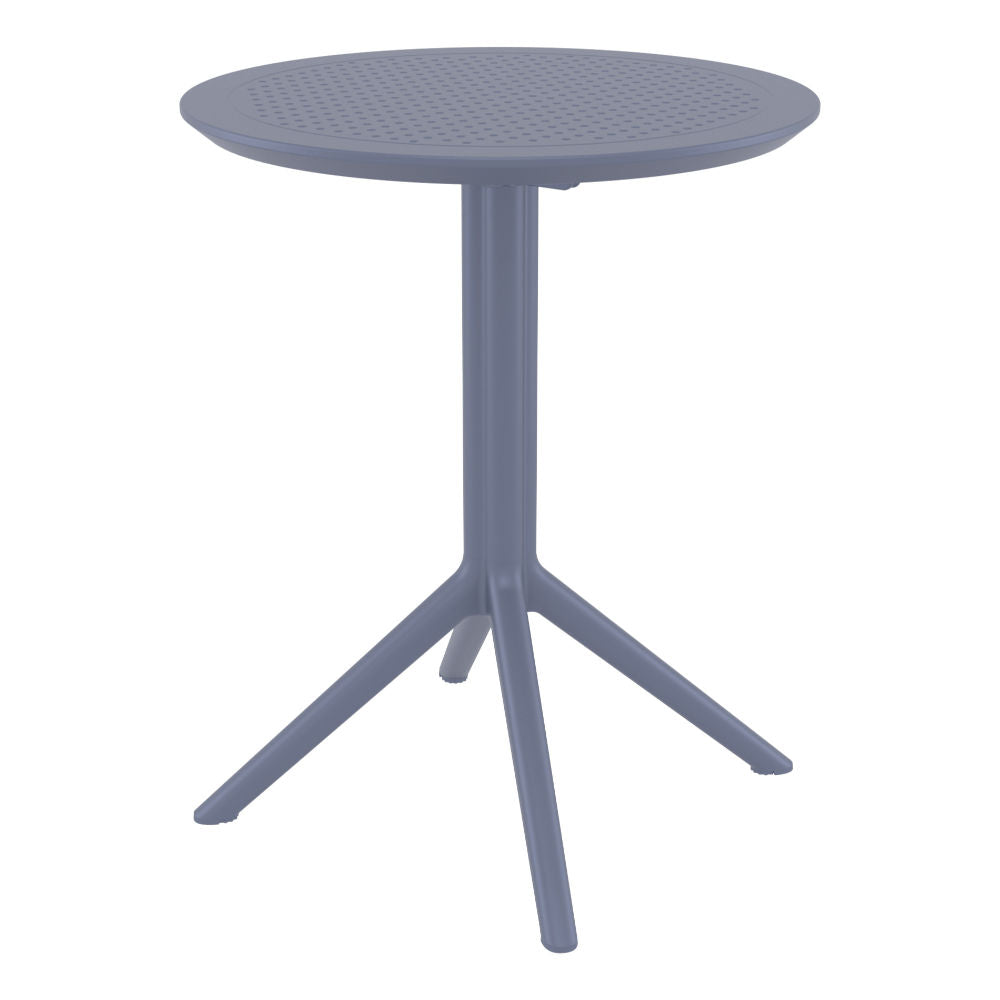 Compamia Loft Bistro Set 3 Piece with 24 inch Table Top in Black/Dark Gray/Taupe/Olive Green/White