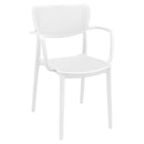 Compamia Loft Bistro Set 3 Piece with 24 inch Table Top in Black/Dark Gray/Taupe/Olive Green/White