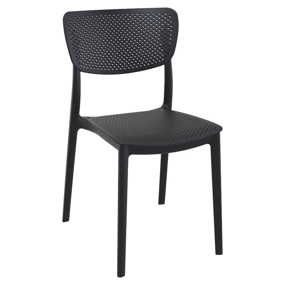 Compamia Lucy Bistro Set 3 Piece with 24 inch Table Top in Black/Dark Gray/Taupe/Olive Green/White