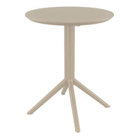 Compamia Lucy Bistro Set 3 Piece with 24 inch Table Top in Black/Dark Gray/Taupe/Olive Green/White