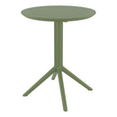 Compamia Lucy Bistro Set 3 Piece with 24 inch Table Top in Black/Dark Gray/Taupe/Olive Green/White