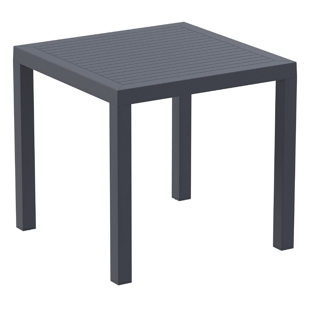 Compamia Air Square Dining Set with 4 Chairs Dark Gray/Taupe/White