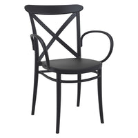 Compamia Cross XL Resin Outdoor Chair Black/Dark Gray/Taupe/Olive Green/White - Set of 2