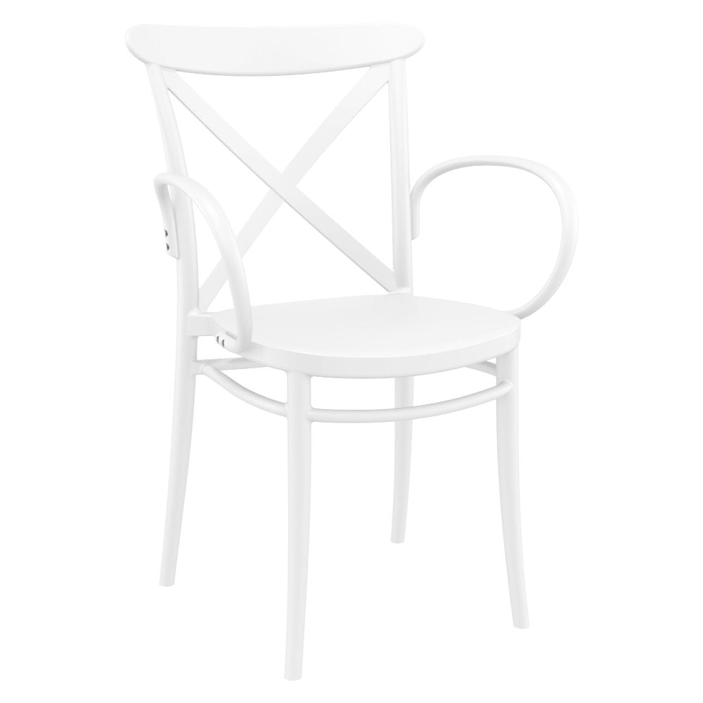 Compamia Cross XL Resin Outdoor Chair Black/Dark Gray/Taupe/Olive Green/White - Set of 2