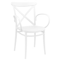 Compamia Cross XL Resin Outdoor Chair Black/Dark Gray/Taupe/Olive Green/White - Set of 2