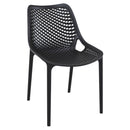 Compamia Air Maya Square Dining Set with White Table and 4 Black/Dark Gray/Taupe/Orange/Red/Tropical Green/White/Yellow Chairs
