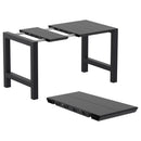Compamia Vegas Air 5 pc Bar Set with 39 inch to 55 inch Extendable in Black/Dark Gray/Taupe/White