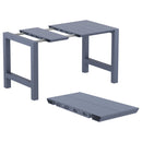 Compamia Vegas Cross 5 pc Bar Set with 39 inch to 55 inch Extendable in Black/Dark Gray/Taupe/White