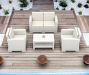Compamia Monaco Resin Patio Seating 4 piece with Cushion