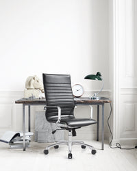 Woodstock Marketing Janis High Back Swivel Arm Chair, Brown, Swivel Chairs, Steel, Square, 5+ Legs, Indoor