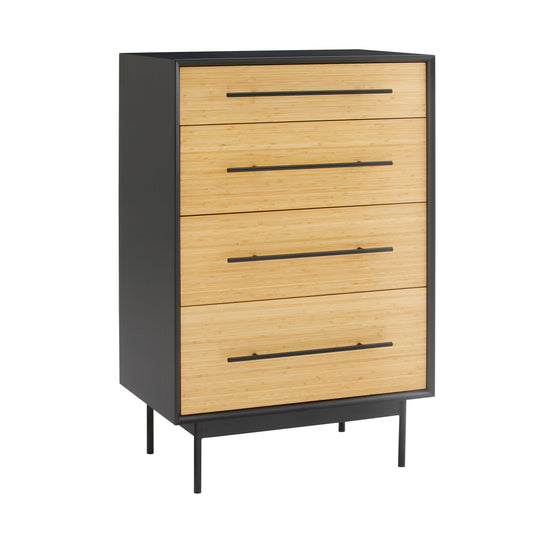 Greenington Santa Cruz 4 Drawer High Chest, Wheat
