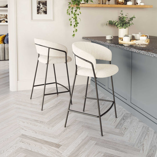 Mid-Century Counter Stool – Zuo Modern Josephine Cream