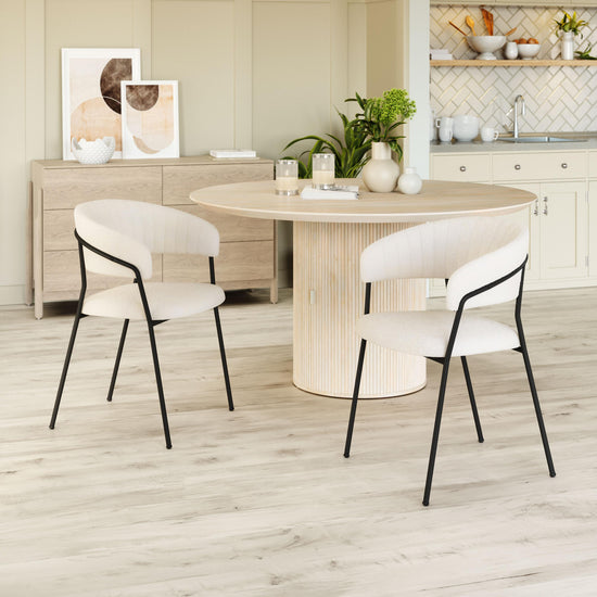 Mid-Century Dining Chair – Zuo Modern Josephine in Cream/Brown