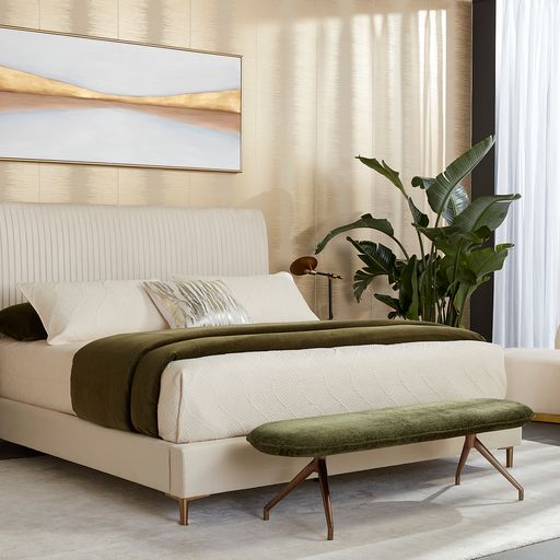 Sunpan Harris Bed Casablanca Cloud in Full / Queen / King