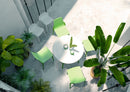 Lagoon Chloe Garden Table With White Stand (ø90cm, 35.4") 1 Pc / Set