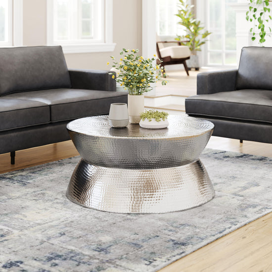 Silver Coffee Table – Zuo Modern Madryn Round Table