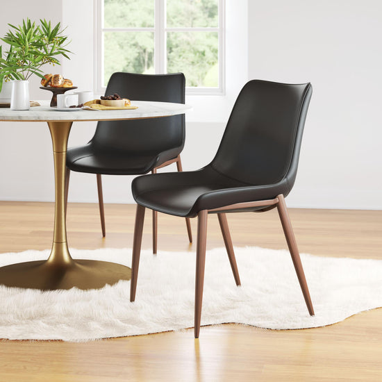 Faux Leather Dining Chair – Zuo Modern Magnus Collection