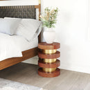 Zuo Modern Marigot Side Table in Walnut, Side Tables, Wood, 