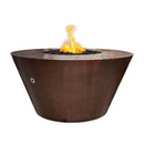 The Outdoor Plus Martillo Round Copper Fire Pit, Liquid Propane, Match Lit with Flame Sense System, Vista, Metal, Outdoor