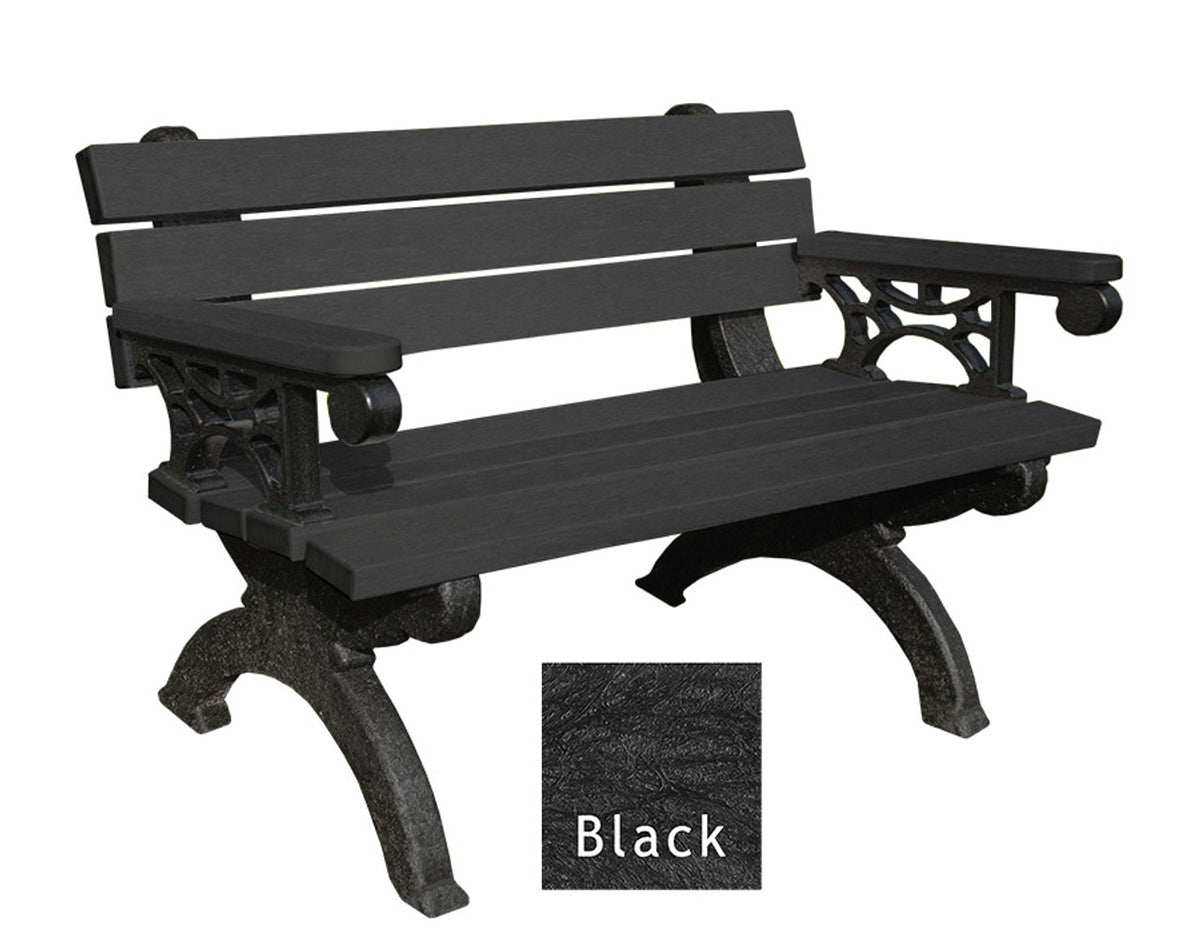 Polly Products Monarque Backed Bench With Arms