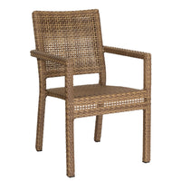 Woodard Et Cetera Miami Dining Armchair - Stackable, Coffee, Garden Chairs, Dining Chairs, Et Cetera, Wicker, Dining Chairs, Rectangular, Outdoor
