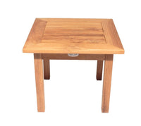 Royal Teak Coastal Wooden Set with 2-Seat Loveseat and Two Club Chairs or Miami Side Table and Miami Coffee Table