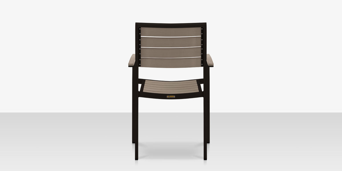 DecoScapes Napa Aluminum Stackable Dining Arm Chair