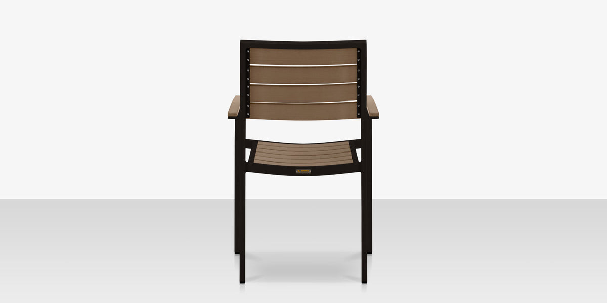 DecoScapes Napa Aluminum Stackable Dining Arm Chair