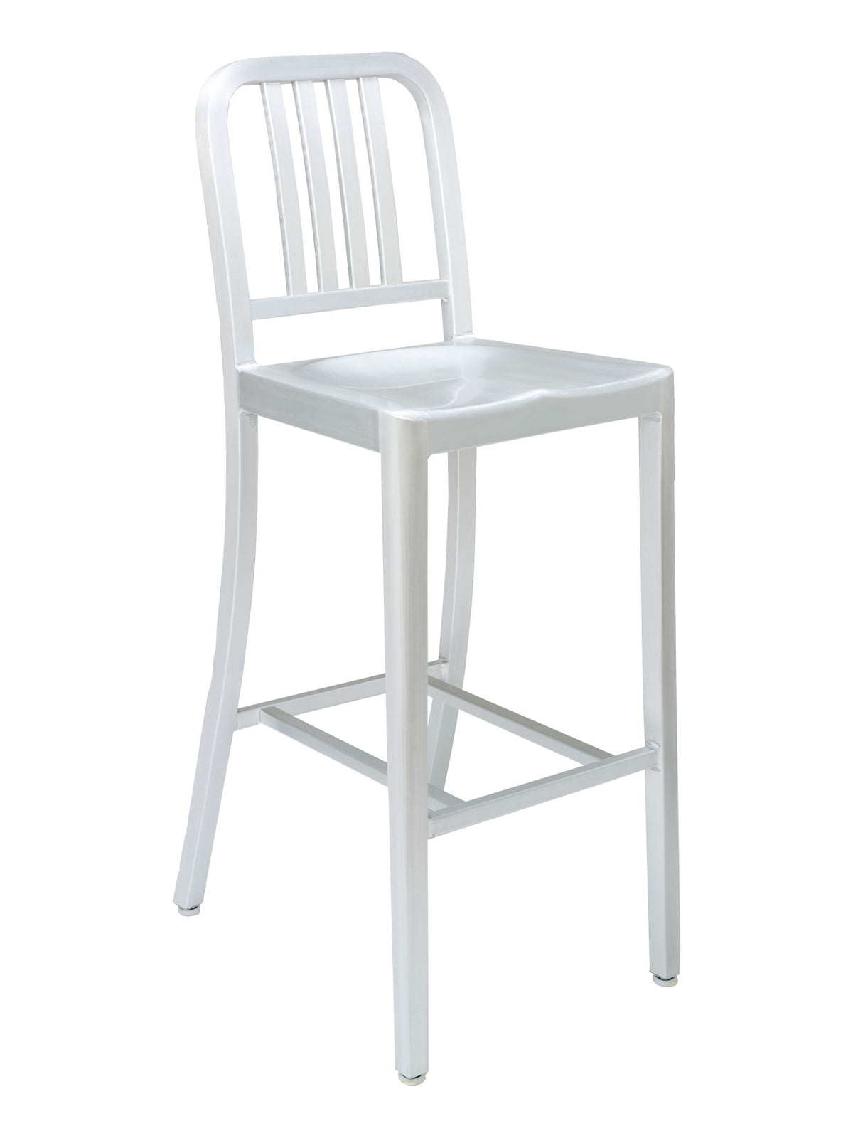 Florida Seating Brushed Aluminum Finish Barstool - NAV-01B