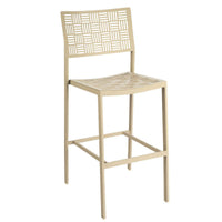Woodard New Century Bar Stool, Default Title, Garden Chairs, Bar Stools, Et Cetera, Iron, Bar Stools, Rectangular, Outdoor