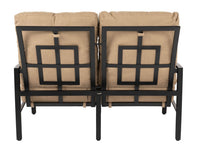 Woodard Nico Cushion Love Seat, Default Title, Garden Chairs, Loveseat, Nico, Aluminum, Fabric, Loveseats, Rectangular, Outdoor