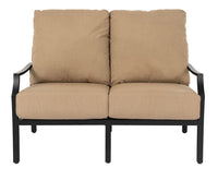 Woodard Nico Cushion Love Seat, Default Title, Garden Chairs, Loveseat, Nico, Aluminum, Fabric, Loveseats, Rectangular, Outdoor